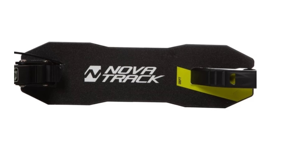 Самокат для детей NOVATRACK DEFT PRO, 230/200 мм, ручной тормоз, лимонный