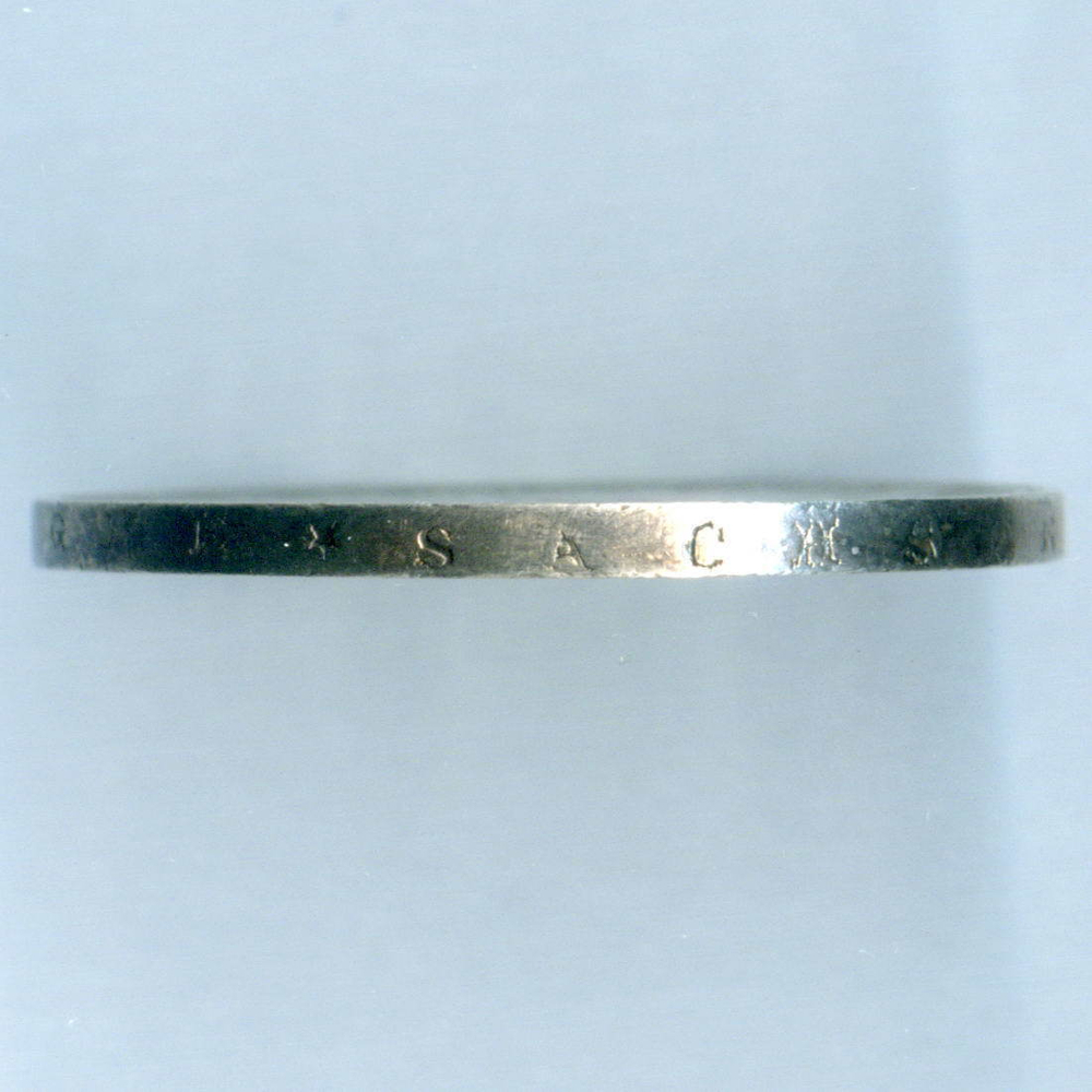 1 талер 1867 (В). Германия-Саксония. Серебро VF-XF