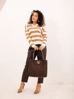 Сумка большая через плечо шоппер мешок