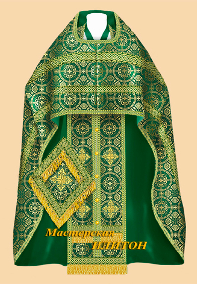 Облачение иерейское зеленое из парчи