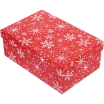 Коробка подарочная «Искристые снежинки» 21*14*8 см
