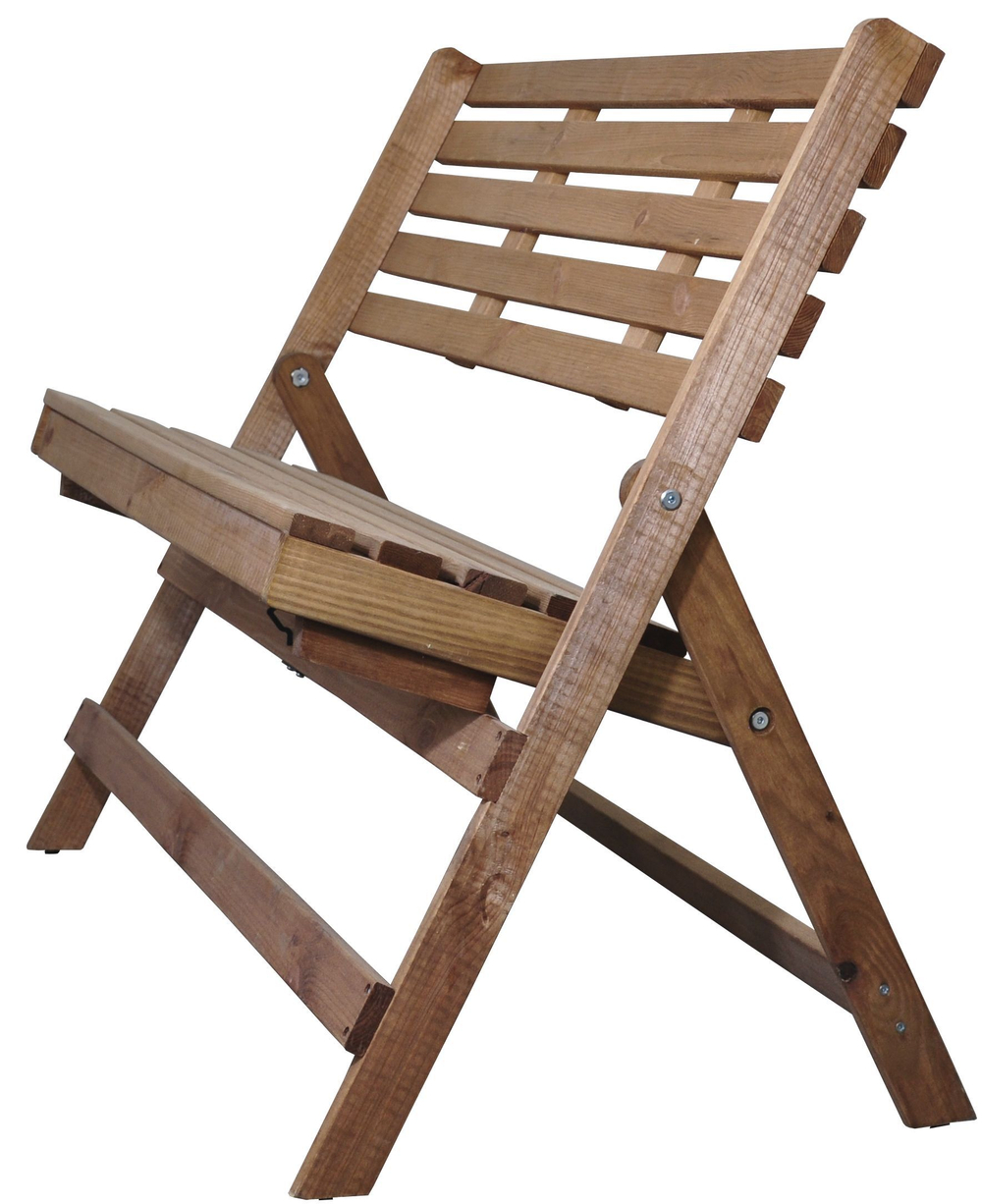 Складная скамья для дачи и дома Петра, деревянная со спинкой, из массива сосны, 103х88х47