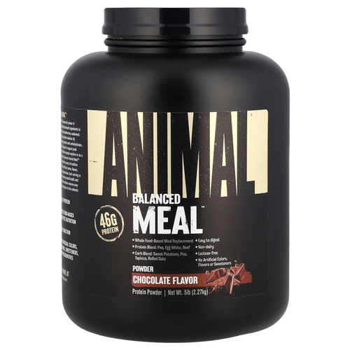 Animal, Balanced Meal ™, протеиновый порошок, шоколад, 2,27 кг (5 фунтов)
