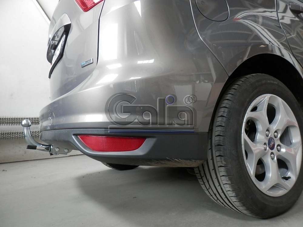Фаркоп оцинкованный Galia F091C для Ford Focus хетчбек 2004-2011, 2011-, Ford C-MAX 2003-2011, 2011-(паспорт и сертификат в комплекте)(без электрики)