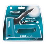 Степлер мебельный, пластиковый корпус,регулировка удара, тип скобы 13, 53, 300, 6-16мм// Gross 41003