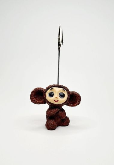 Держатель "Ушастый зверек", коричневый