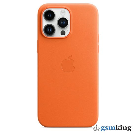 Apple Leather Case with MagSafe iPhone 14 Pro Max Orange (Оранжевый) MPPR3ZM/A