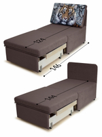 Кресло-кровать "Миник" 70 см, купон Тигр