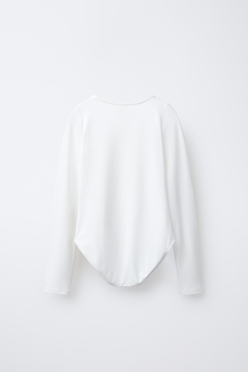 ZARA БОДИ ИЗ ПОЛИАМИДА, БЕЛЫЙ