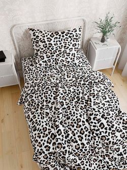 Постельное белье Simple House "Panther (полисатин)" 1,5-сп Наволочка 50х70 см 1 шт Простынь 150х215 см Пододеяльник 145х215 см
