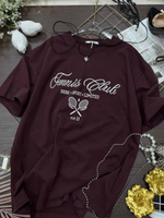 Футболка с вышивкой Tennis clube