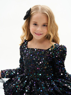 Нарядное новогоднее платье с пайетками Уэнсдэй