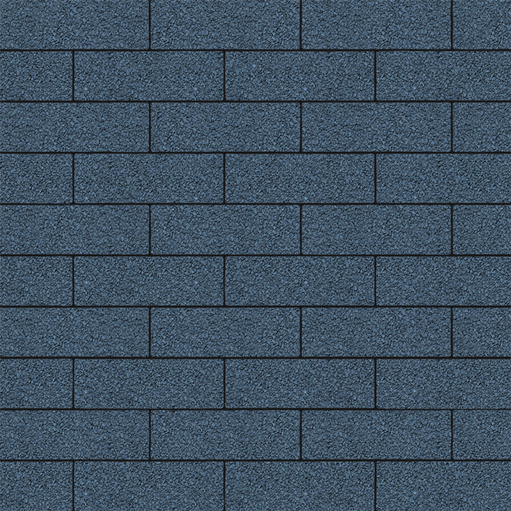 Тротуарная плитка ПРЯМОУГОЛЬНИК 300х100 мм - Гранит Синий