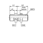 Соединение P D08-10 ORFS 11/16" переборочное