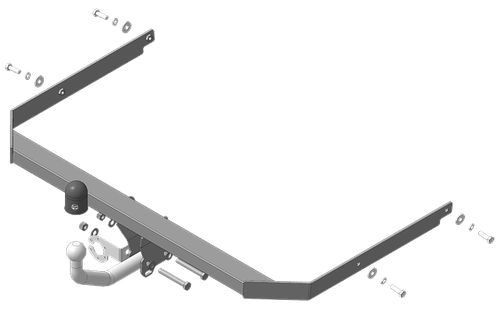 Фаркоп с эл-кой Smart для Ford Focus 2 Sedan 2004-2011 г.в. (оцинк. Шар)(паспорт и сертификат в комплекте) F101A.Автостандарт