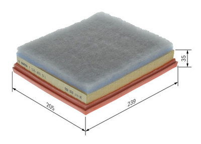 BOSCH - F026400511-BOC - Air Filter - Povrat artikla narucenog iz Njemacke nije moguc.