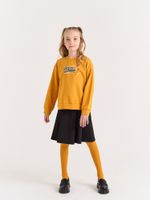 Юбка со складками "Черная" 7+