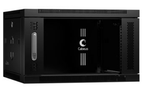 Шкаф настенный 19", 6U Cabeus SH-05F-6U60/45-BK