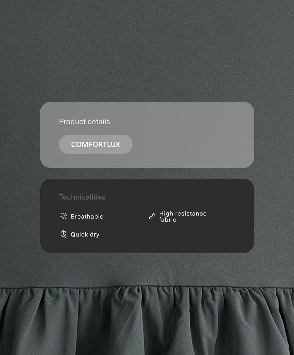 OYSHO Короткое платье Comfortlux с эффектом баллон, серый