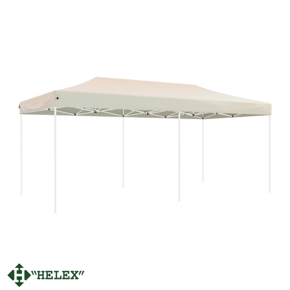 Тент-шатер быстросборный Helex 3x6х3м полиэстер бежевый