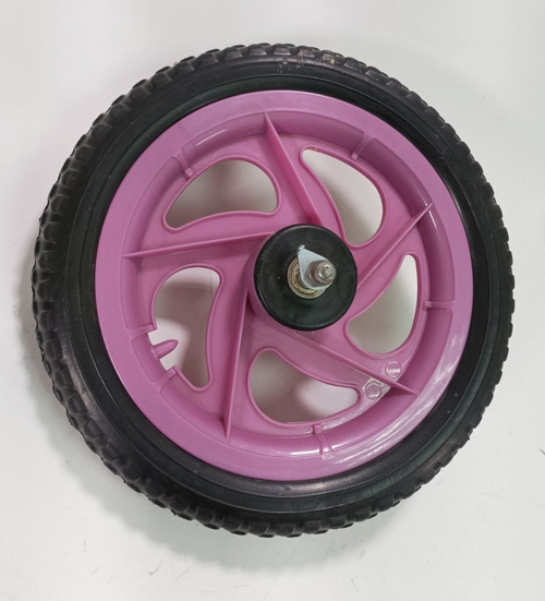 Колесо для беговела, пластиковое, розовое 1 шт.