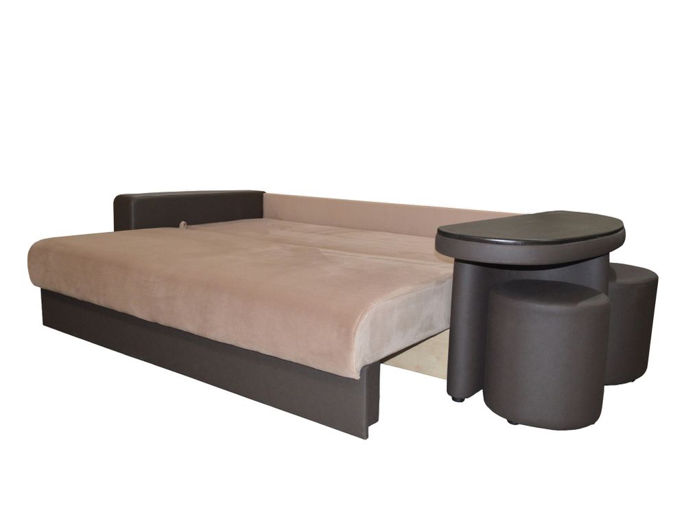 Диван "Сантана 4" со столом и двумя пуфами, Новый Век