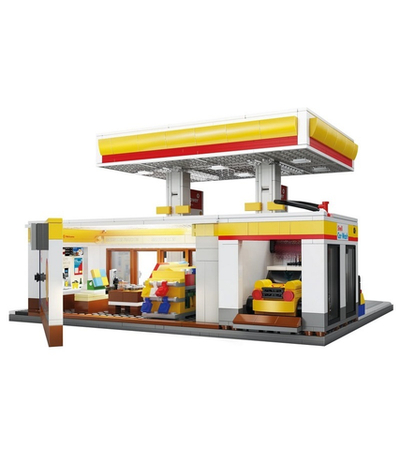 Конструктор CaDA автозаправочная станция Shell (1309 деталей)