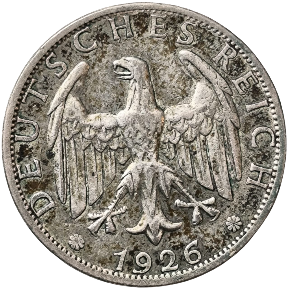 Монета Германия 2 рейхсмарки 1926 год