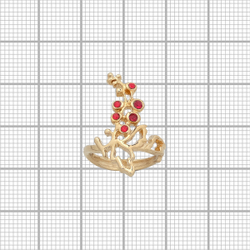 "Чику" кольцо в золотом покрытии из коллекции "Плод страсти" от Jenavi