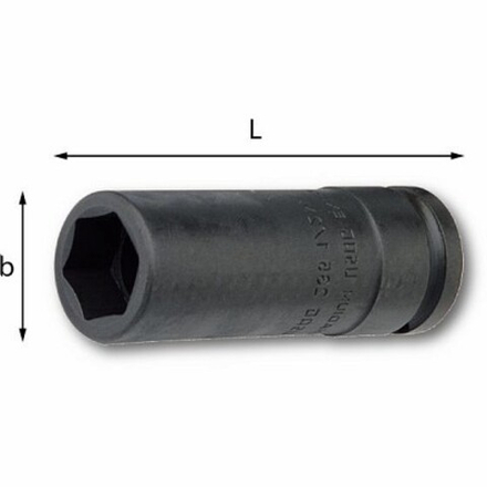 235 1 ML Ударная удлиненная шестигранная головка 1" на 46, USAG (Италия)