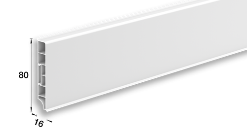 Плинтус напольный прямоугольный "Дюра" 80 мм