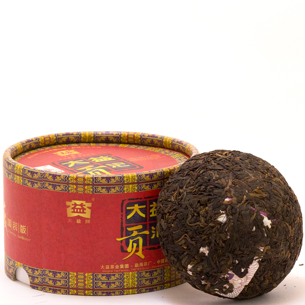 0493к Чай прессованный черный Пуэр Шу "ДАИ, Гунто" 2010г (то ча, 100гр)