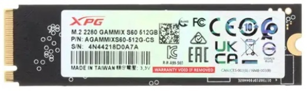 Накопитель SSD M.2 2280 ADATA AGAMMIXS60-512G-CS