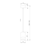 Подвесной светильник 50248/1 LED/ золото