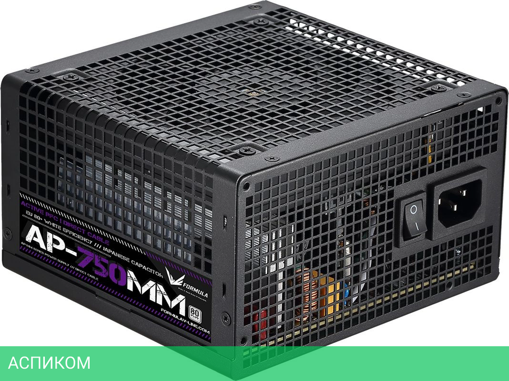 Блок питания Formula ATX 750W 80 Plus White (AP-750ММ)