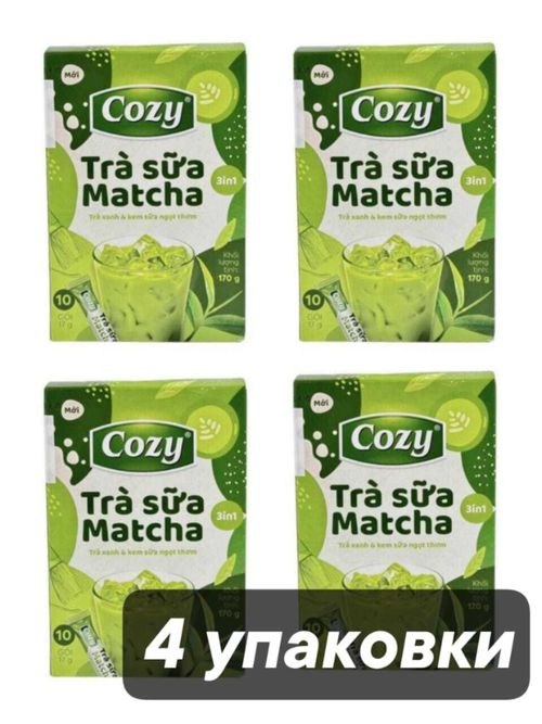 Чай Матча Латте Cozy Matcha latte 10 стиков x 4 упак