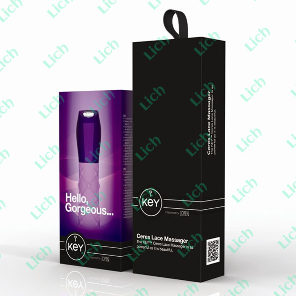 Шикарный сиреневый вибромассажер Ceres Lace