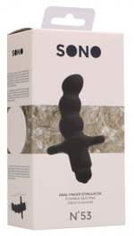 Черный анальный вибростимулятор N 53 Anal Finger Stimulator - 16,5 см. (Цвет: черный)