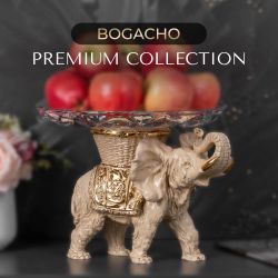 Фруктовница-конфетница Слон Джайпурарт Айвори