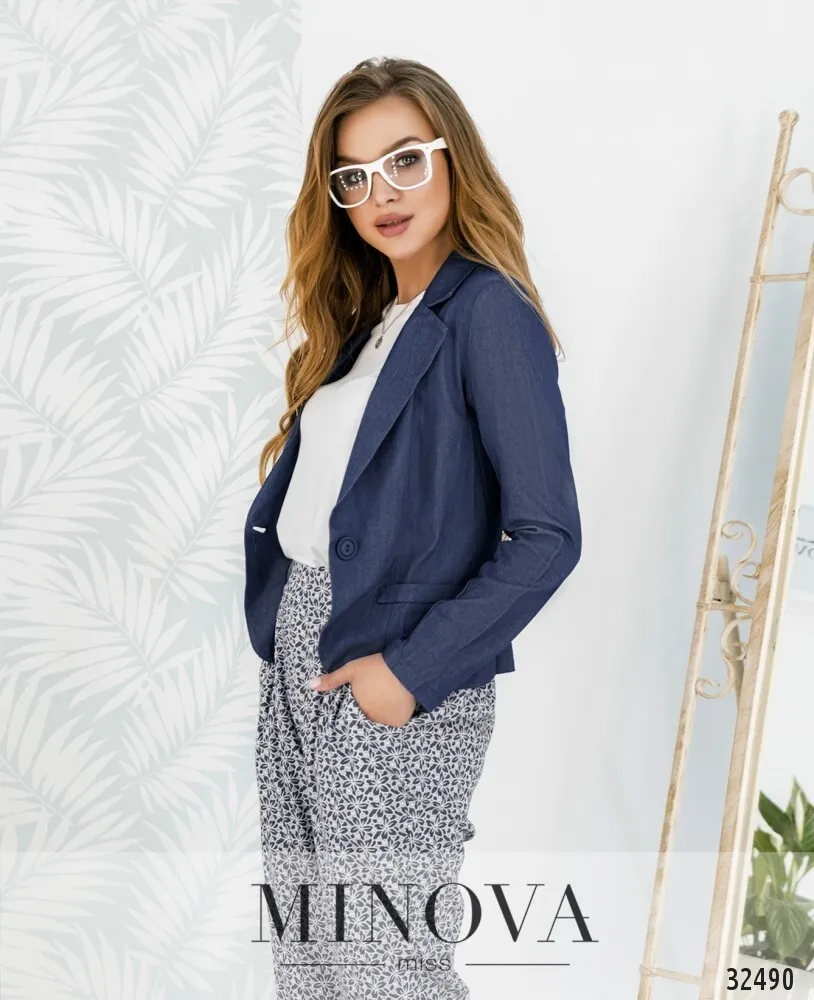 Пиджак 1088-джинс Minova