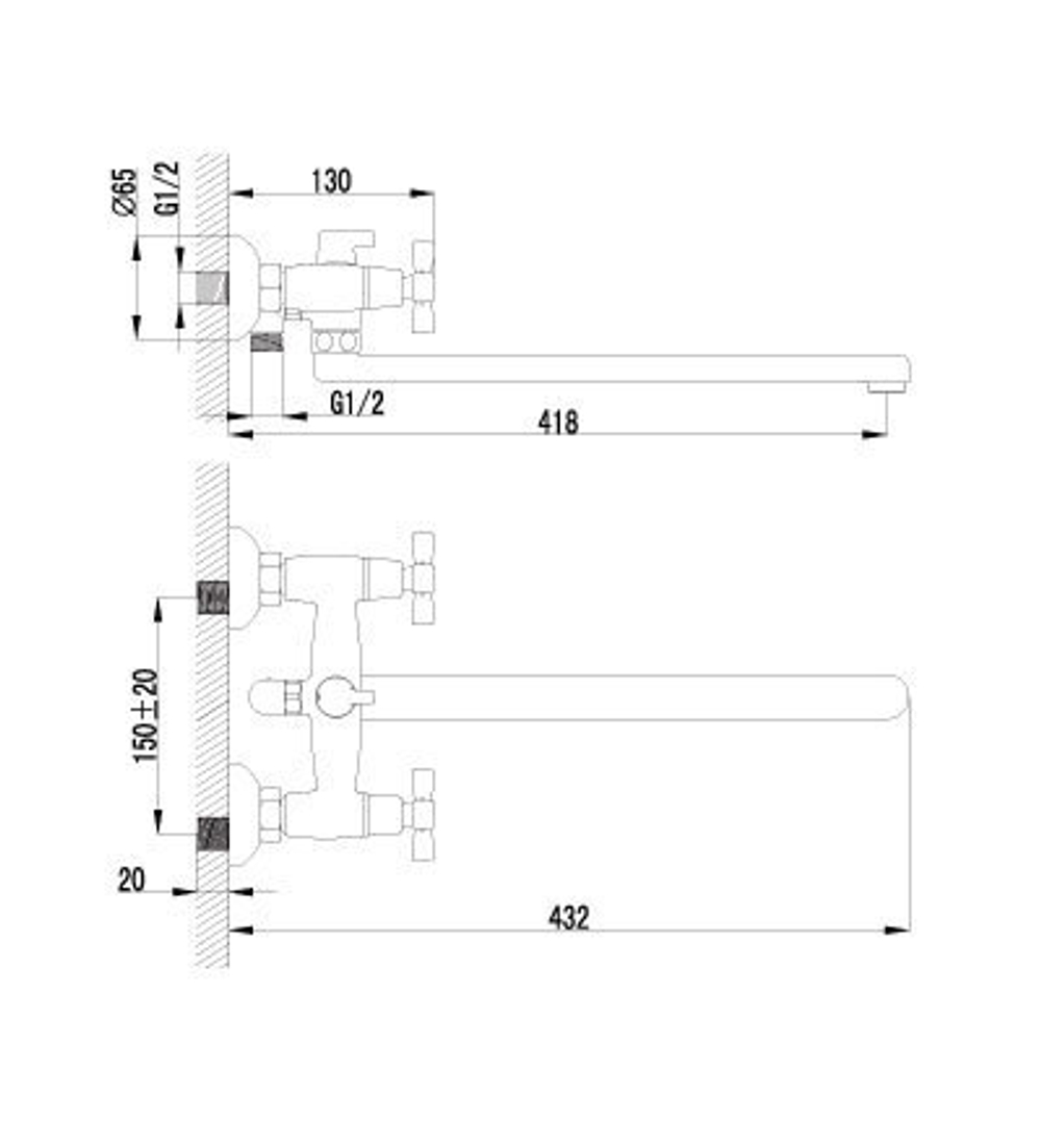 Смеситель универсальный LEMARK BENEFIT – LM2512C