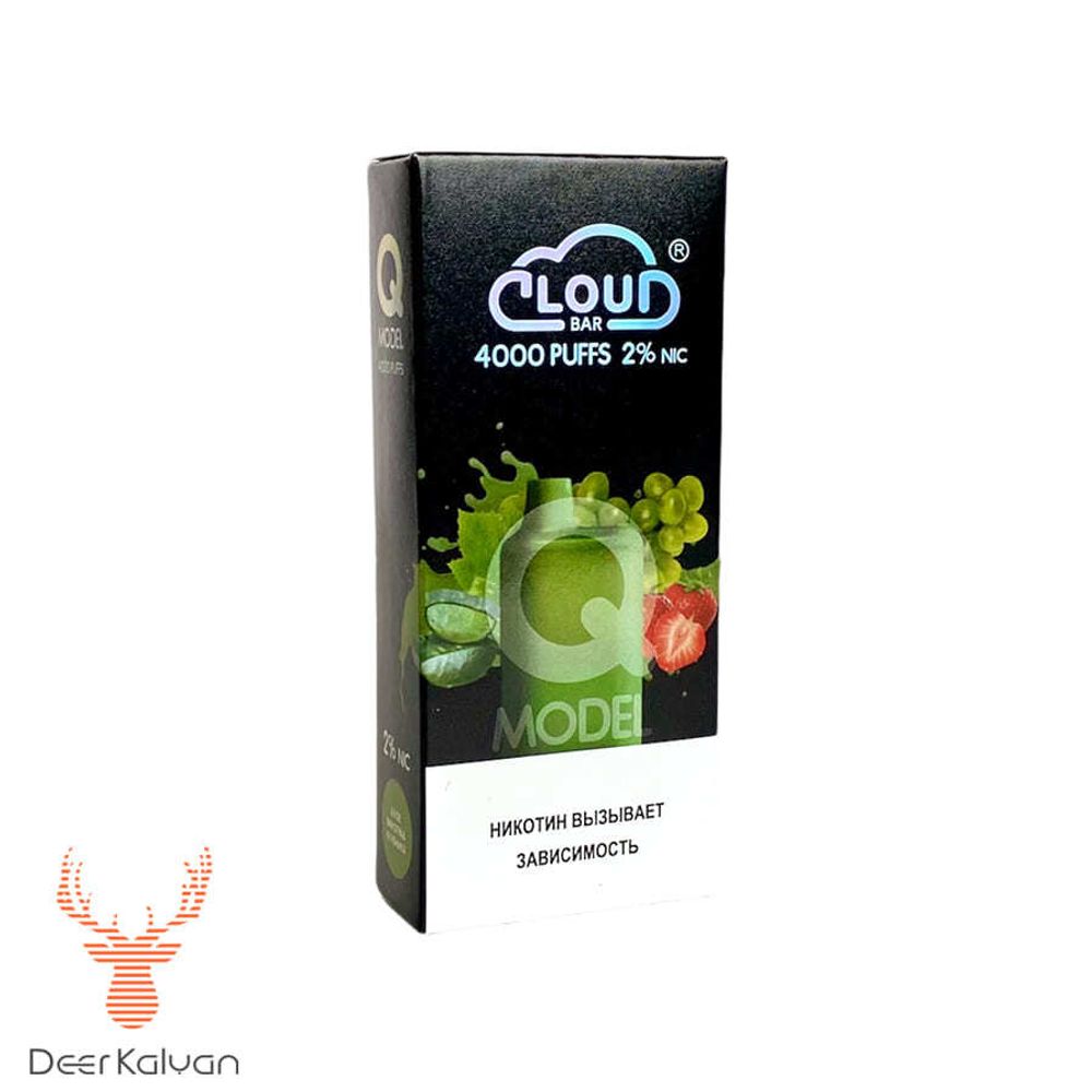 Cloud Bar Q model (Алое Виноград Клубника) (4000 затяжек)