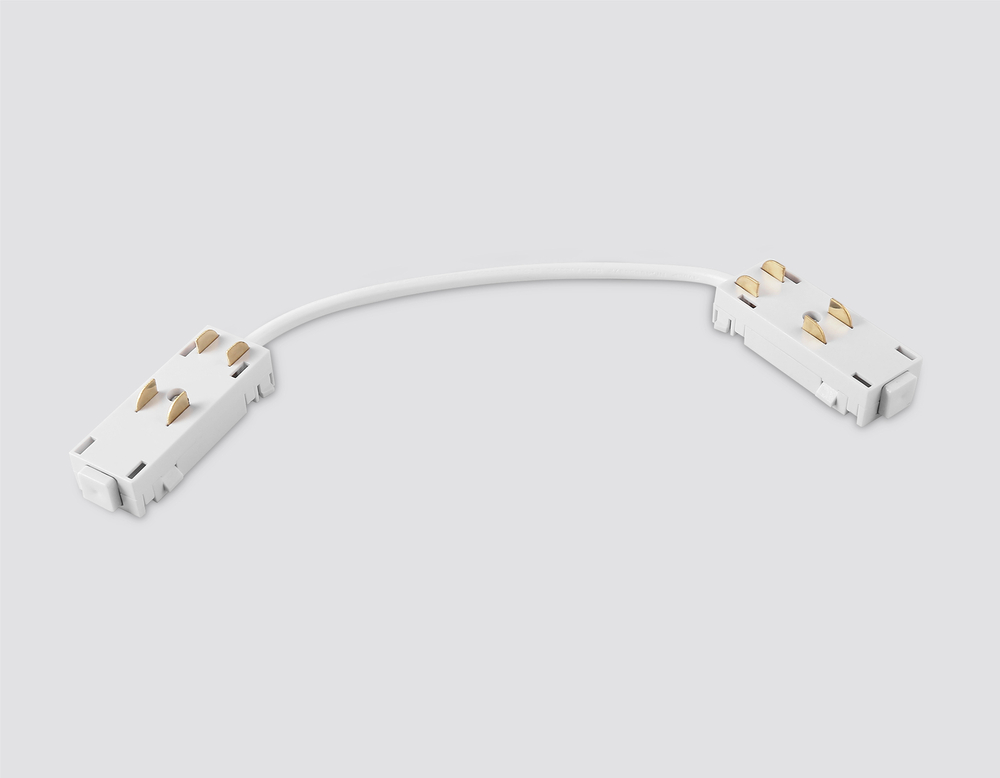 GL1109 WH белый коннектор питания гибкий для шинопровода Magnetic 220V 250*28.5*18