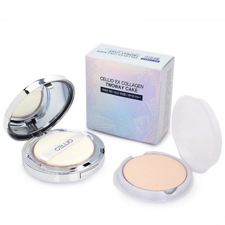 Пудра + запаска Cellio Ex Collagen тон 13 SPF30 Коллаген, 30 г