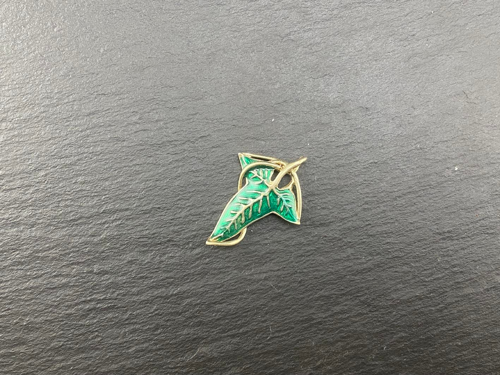 Подвеска. Листок Лориэна" (мельхиор)