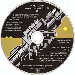 PINK FLOYD - Wish You Were Here (50th Anniversary), (2CD, Deluxe Edition, Reissue, 2025, Remastered) Пинк Флойд. Новый запечатанный музыкальный диск