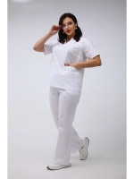 Медицинский костюм с брюками стрейч