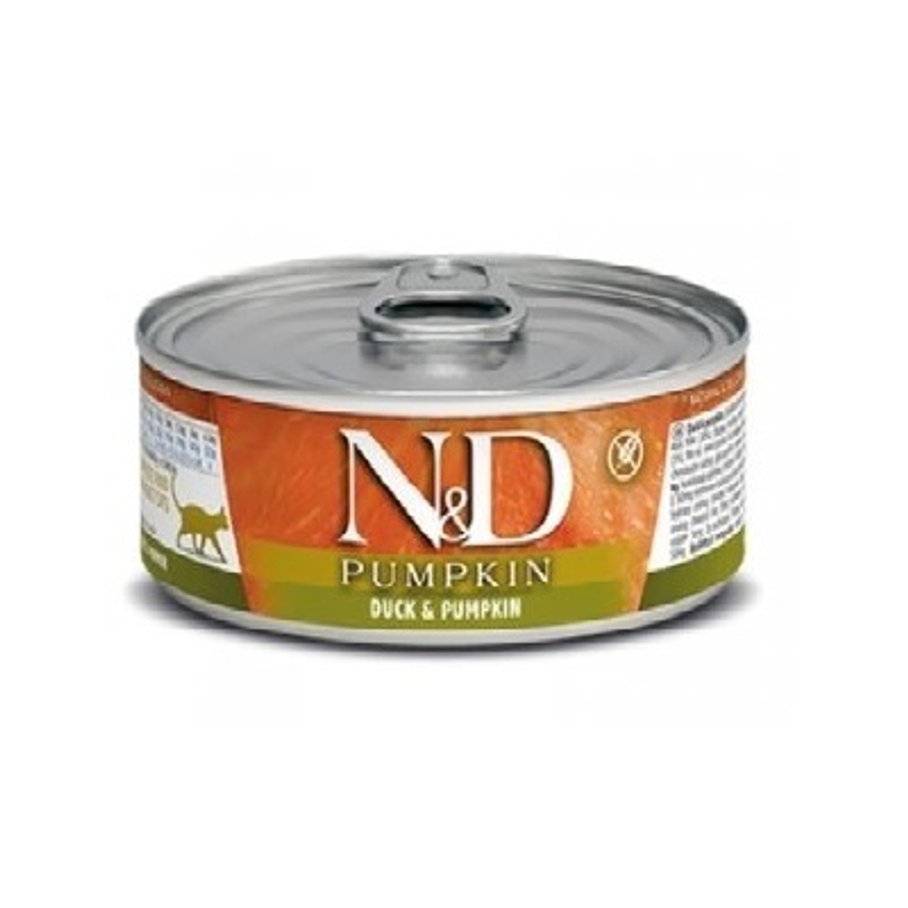 FARMINA N&D Консервы для кошек Утка с тыквой, 80гр