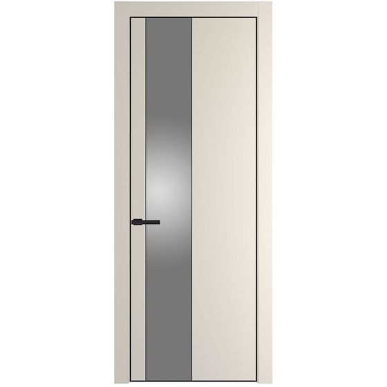 Profil Doors 19PA крем кремовая магнолия профиль чёрный матовый стекло серебро матлак