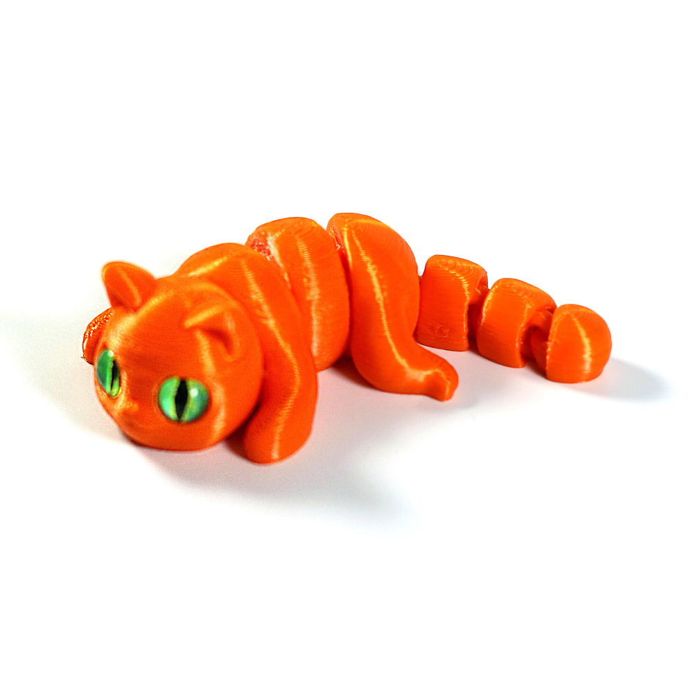 Мини котёнок игрушка антистресс, 10 см., апельсиновый цвет